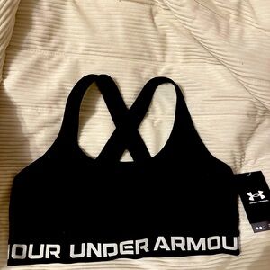 Women’s Under Armour sports bra with padding.